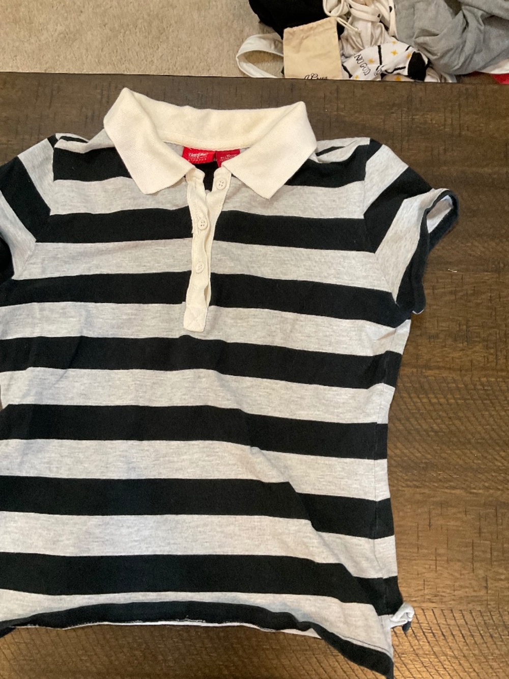 Blue striped shirt